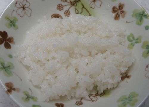 ブレンド米炊き上がり