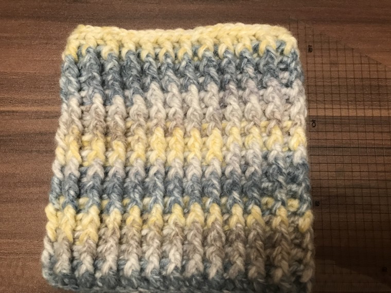 手編み　カギ編み　ワンコ腹巻
